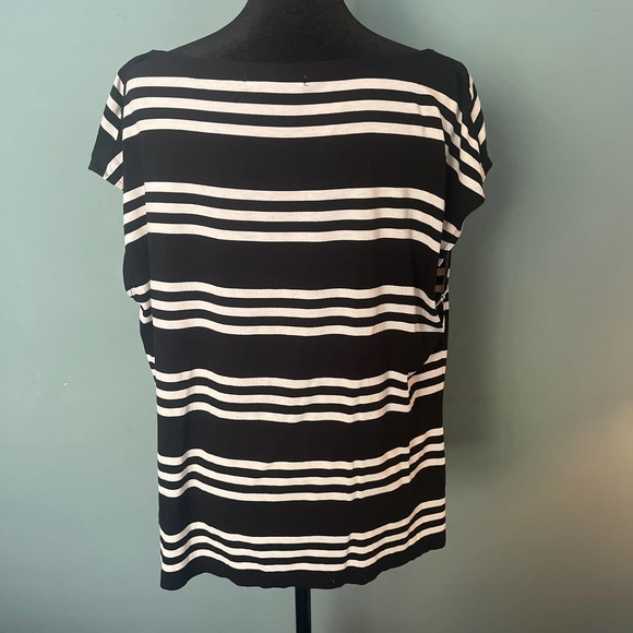 Liz Claiborne Striped Shirt- Petite - Picture 3 of 5